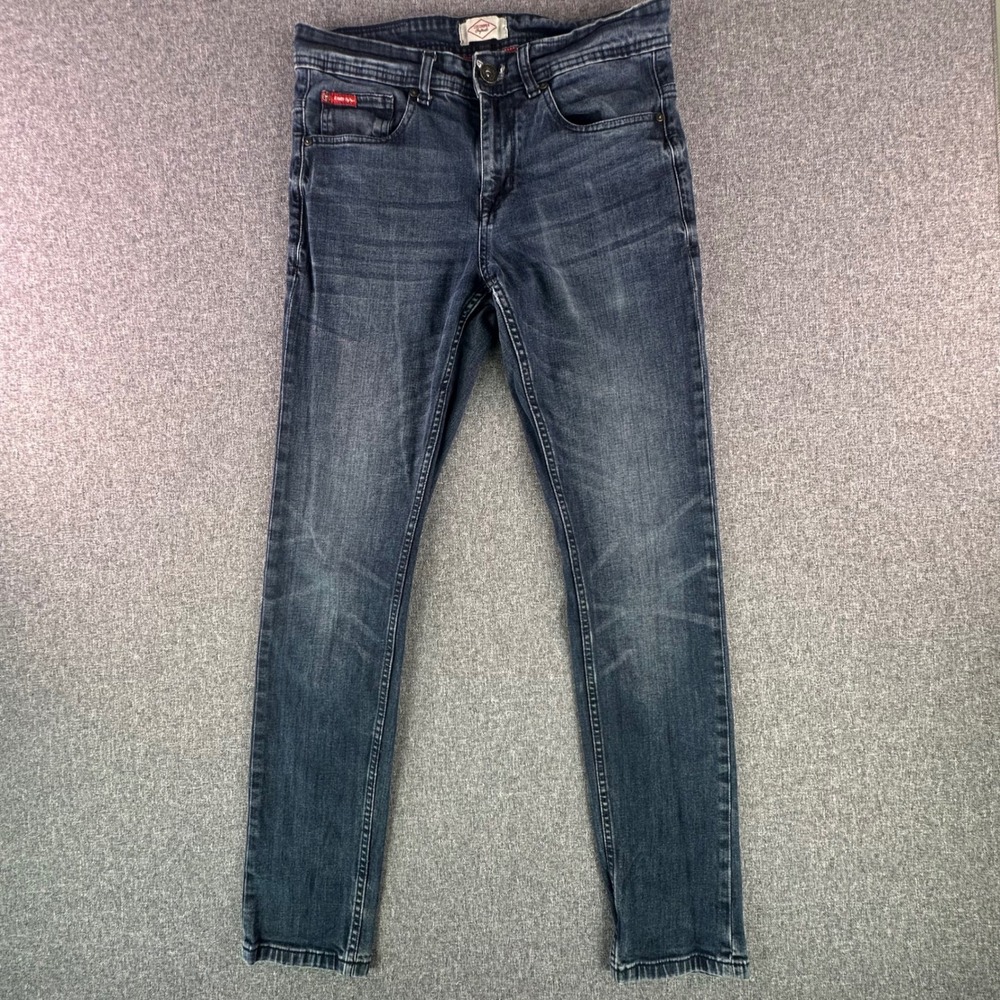 Lee Cooper Jeans Mens 32 LCOMD-4211-619EX-FL-LC10 Dark Blue Slim Stretch Denim